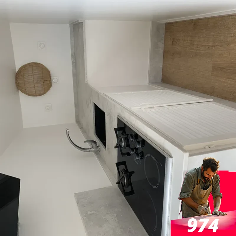 Travail impeccable ! Le rendu du marbre et du quartz est au-delà de mes attentes. Merci Marbrerie Décoration !